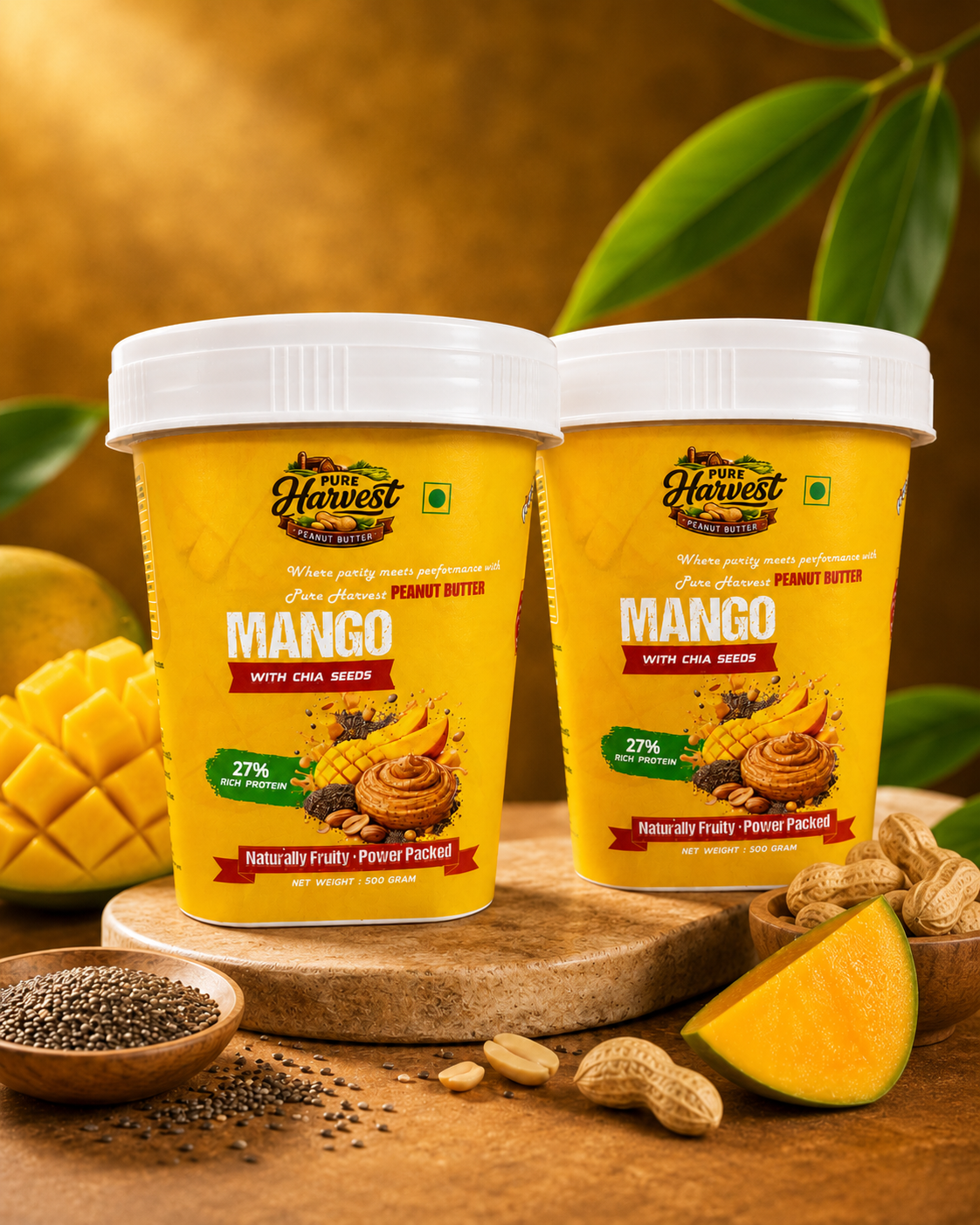2 X Mawa Malai Peanut Butter (500g x 2)